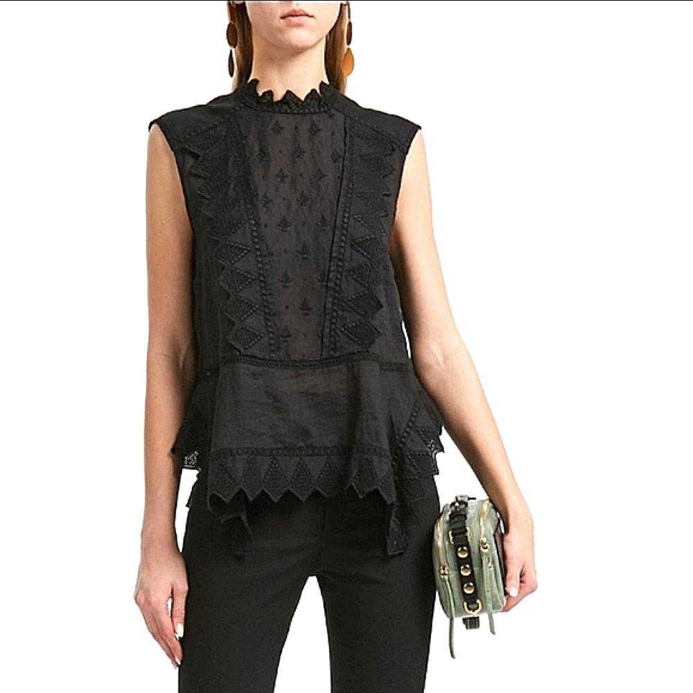 Isabel Marant embroidered Nust Top / Victorian Style / Moved To Ebay